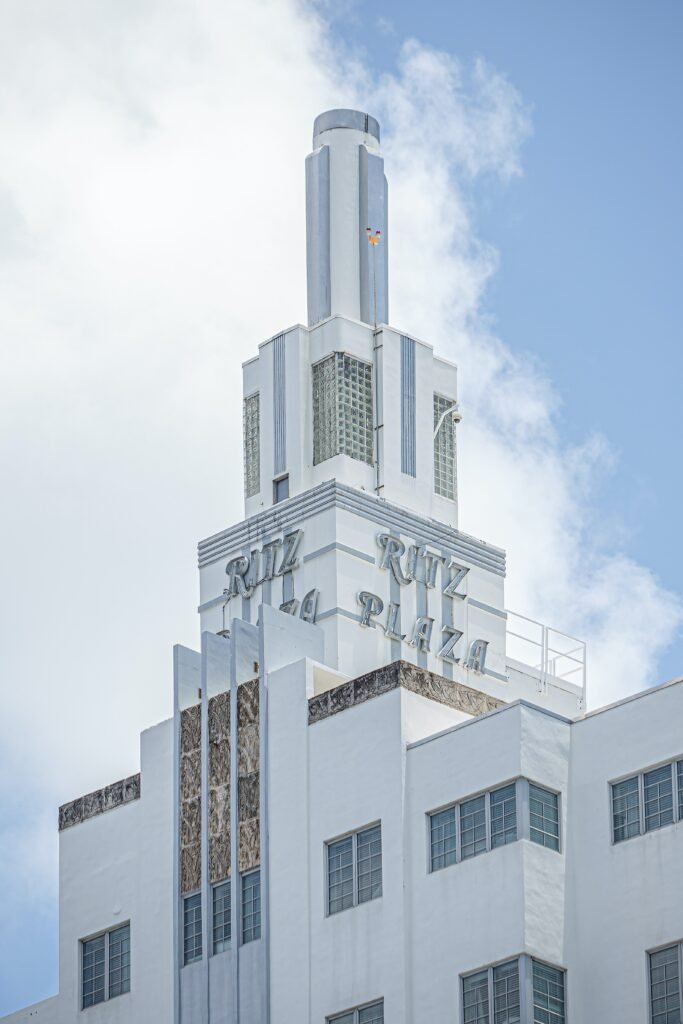 Ritz plaza Hotel, Miami Beach. Art Deco.